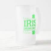 Iers Drink team personaliseren Matglas Bierpul (Voorkant rechts)