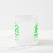 Iers Drink team personaliseren Matglas Koffiemok (Center)