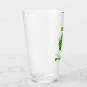 Iers Drink team Shamrock Clover Beer Pint Glas (Rechts)