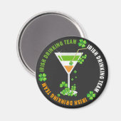 Iers Drink Team Shamrock Cocktail Magnet (Voorkant / Achterkant)