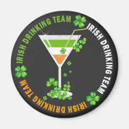 Iers Drink Team Shamrock Cocktail Magnet