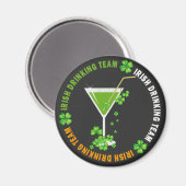 Iers Drink Team Shamrock Cocktail Magnet (Voorkant / Achterkant)