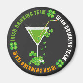 Iers Drink Team Shamrock Cocktail Magnet (Voorkant)