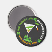 Iers Drink Team Shamrock Cocktail Magnet (Voorkant / Achterkant)