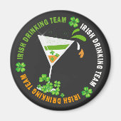 Iers Drink Team Shamrock Cocktail Magnet (Voorkant)