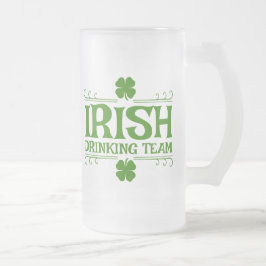 Iers Drink team Shamrock Matglas Bierpul