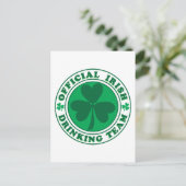 Iers Drink team/St. Patrick's Day Briefkaart (Staand voorkant)