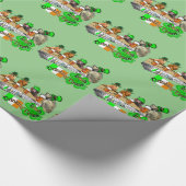 Iers Drink team St Patrick's Day Cadeaupapier (Hoek)