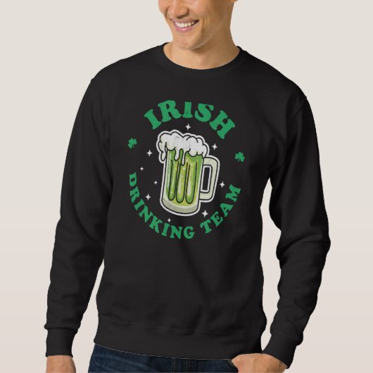 Iers Drink team St Patrick's Day Drink Gree Trui (Voorkant)
