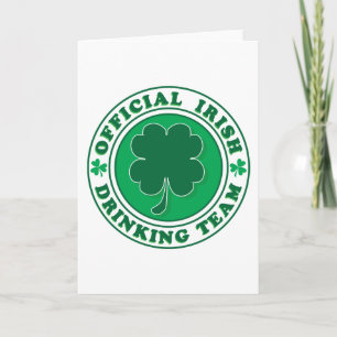 Iers Drink team/St. Patrick's Day Kaart