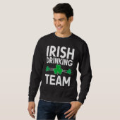 Iers Drink team St Patricks Day Shamrock Drun Trui (Voorkant volledig)