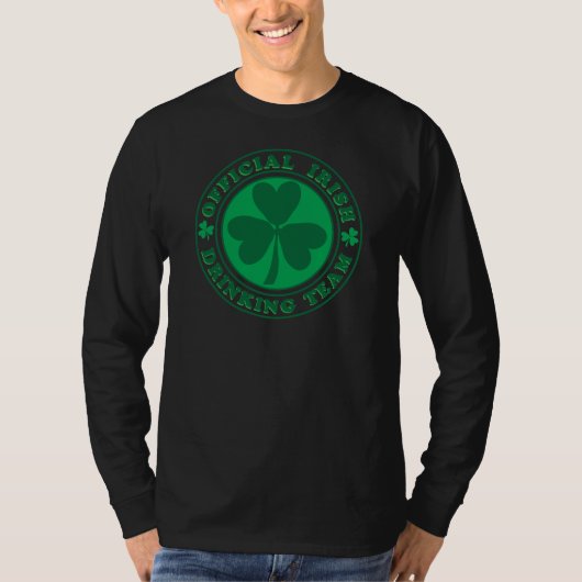 Iers Drink team/St. Patrick's Day T-shirt (Voorkant)