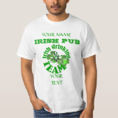 Iers drink team St Patrick's T-shirt (Voorkant)