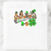 Iers Drink team St. Pats Rechthoekige Sticker (Tas)
