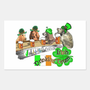 Iers Drink team St. Pats Rechthoekige Sticker