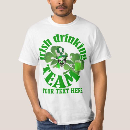 Iers drink team t-shirt (Voorkant)