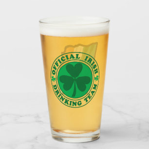 Iers Drink team - trots om Iers te zijn Glas