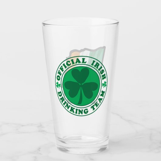 Iers Drink team - trots om Iers te zijn Glas (Voorkant)