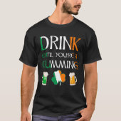 Iers - Drink tot je naam knipoogt T-shirt (Voorkant)