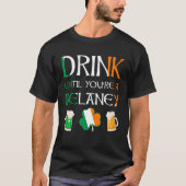 Iers - Drink tot u de naam DELANEY bent T-shirt (Voorkant)