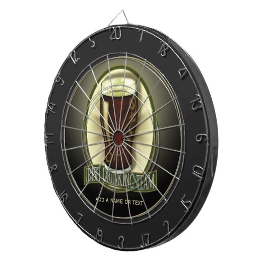 Iers Drinkd Gepersonaliseerd Team Dartbord (Voorkant Rechts)