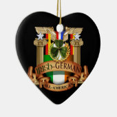 Iers Duits All-American Keramisch Ornament (Rechts)