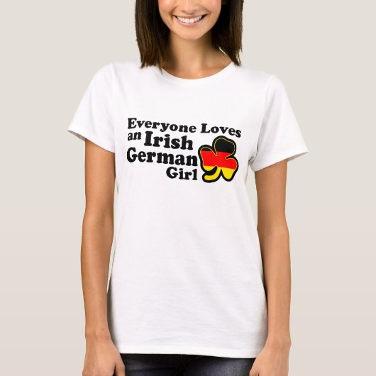 Iers Duits Meisje T-shirt (Voorkant)