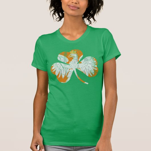  Iers Eagle Heritage Shamrock T-shirt (Voorkant)
