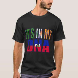 Iers en Haïtiaans Mix DNA-perfecte vlag T-shirt