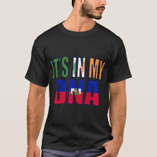 Iers en Haïtiaans Mix DNA-perfecte vlag T-shirt