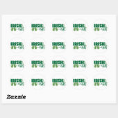Iers en trots ☘️ ronde sticker (Vel)