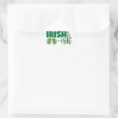 Iers en trots ☘️ ronde sticker (Tas)