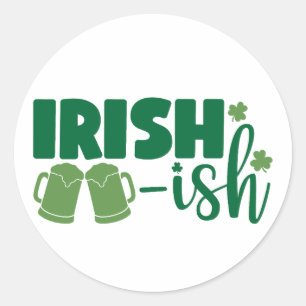 Iers en trots ☘️ ronde sticker