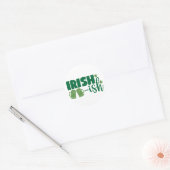 Iers en trots ☘️ ronde sticker (Envelop)