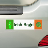Iers engel-bumpersticker bumpersticker (Op auto)