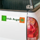 Iers engel-bumpersticker bumpersticker (Op Truck)