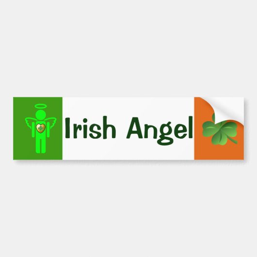 Iers engel-bumpersticker bumpersticker (Voorkant)