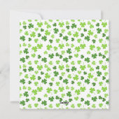 Iers erfgoed: Traditionele bisschop Saint Patrick' Feestdagenkaart (Achterkant)