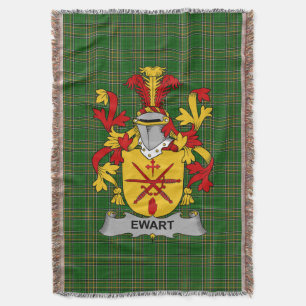 Iers Ewart Wapen van Familie Crest Ierland Deken