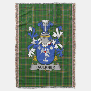 Iers Faulkner Wapen van Familie Crest Ierland Deken