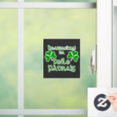 Iers-Gaelisch St. Patrick's Day-shirt. Raamsticker (Huis)