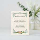 Iers gebak met Shamrocks en Rustisch Lijst Briefkaart (Staand voorkant)