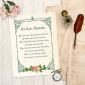 Iers gebak met Shamrocks en Rustisch Lijst Briefkaart