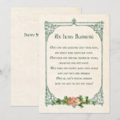  Iers gebak met Shamrocks en Rustisch Lijst Feestdagenkaart (Voorkant / Achterkant)