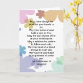 Iers Gebed die Wenskaart zegenen Kaart (Gele Bloem)