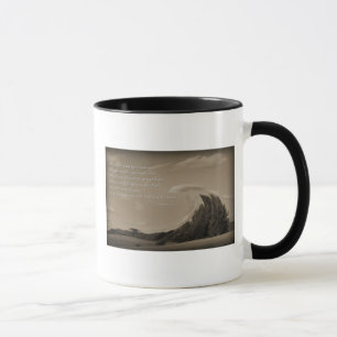 Iers gebed op een koffiebeker in sepia tooncadeau mok