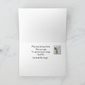 Iers Geboeiende Fijne Birthday Courage Hummingbird Kaart (Binnen)