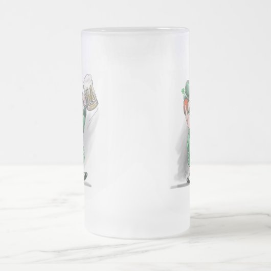 Iers gejuich! Frosted Beer Mok (Center)