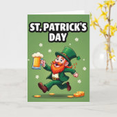Iers Geluk St. Patrick Kaart (Gele Bloem)