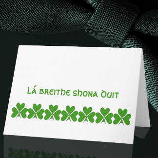 Iers gelukkig verjaardag kaart